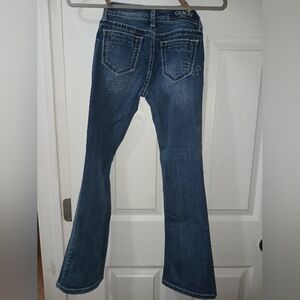 Grace bootcut girl jean with stars on front